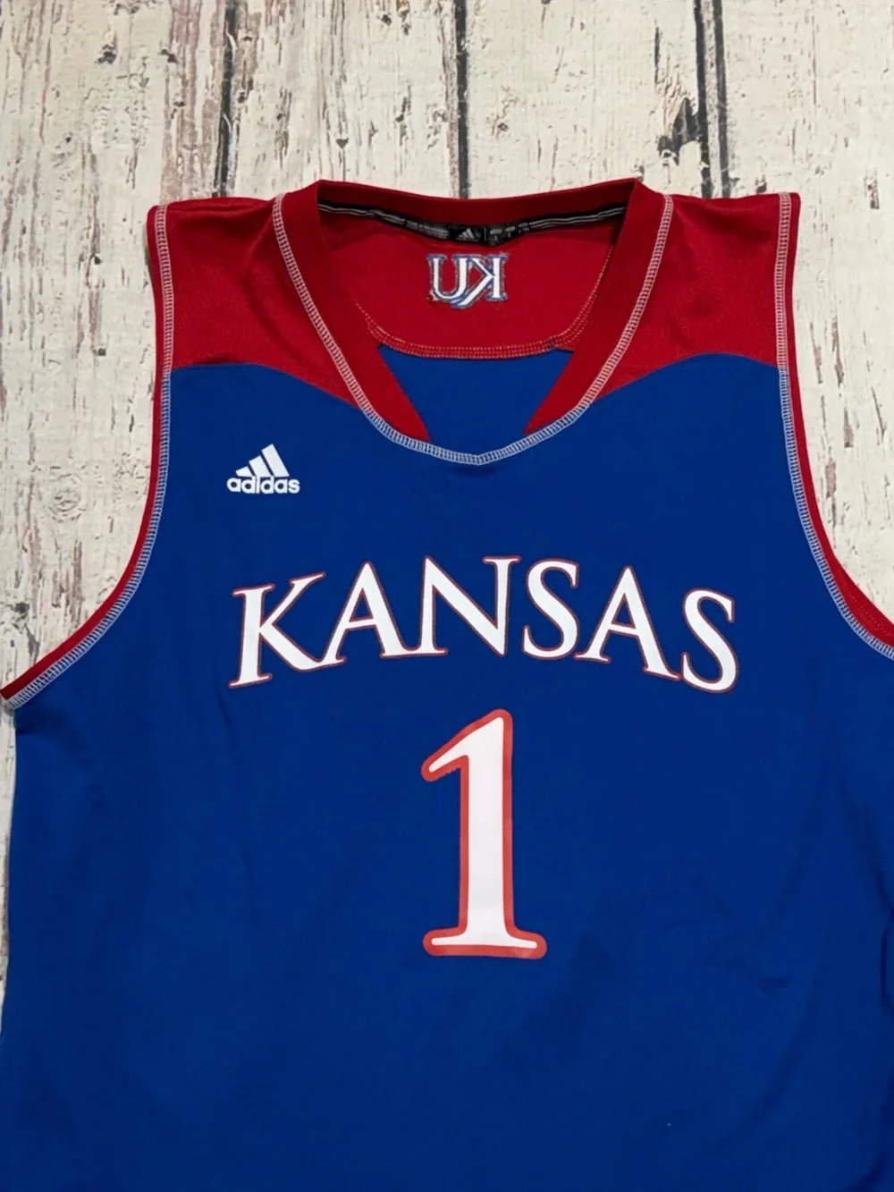 Kansas Jayhawks Custom Name Adidas Men's Sports NCAA Jersey